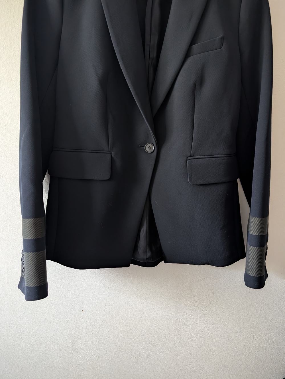 NWOT Veronica Beard Classic Dickey Jacket Blazer Striped Sleeves Size 4 - Picture 7 of 13